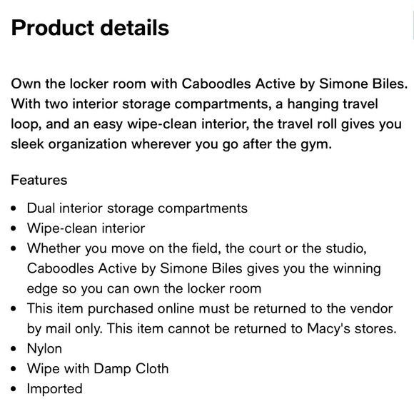 NWT Caboodles Active by Simone Biles Travel Roll - Picture 7 of 7